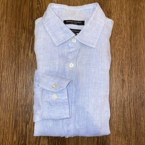 Banana Republic 100% linen long sleeve button down
